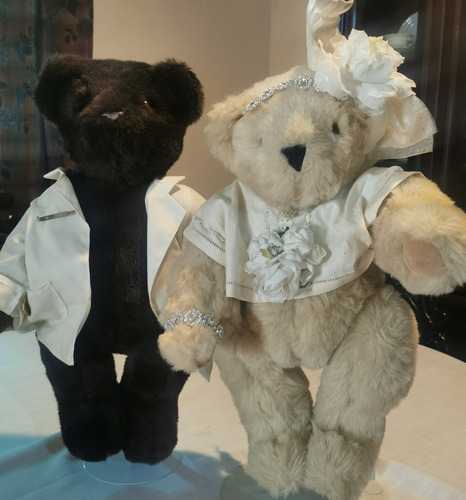  Osos Peluches Vintage Par Teddy Vermont Bellos 90s