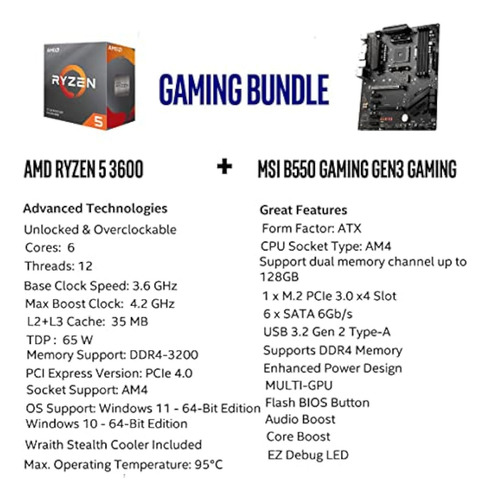 Kit De Placa Base Inland Micro Center Cpu Amd Ryzen