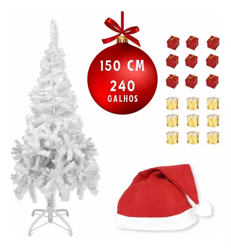 Árvore De Natal Grande Artificial 240 Cm De Altura Cheia