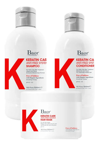 Kit Keratin Care Baor Post Alisado