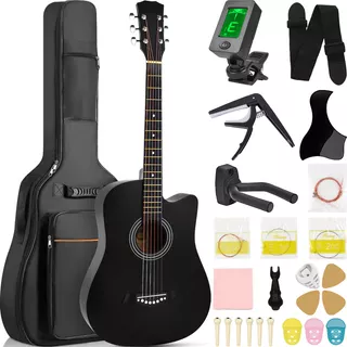 Guitarra Acústica Clasica 38 Inch Con Funda Y Accesorios