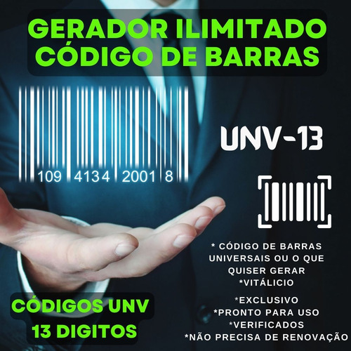 10k Códigos Unv13 798 Cod.universal Para Marketplaces Oferta