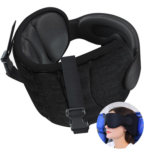 Almohada De Viaje, Almohada Para El Cuello Con Máscara Para