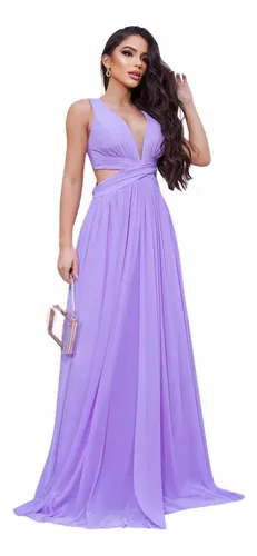 Vestido lilas hotsell mercado livre