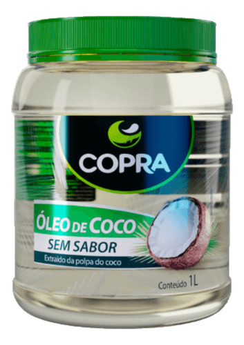 Copra Óleo De Coco Sem Sabor 1 Litro