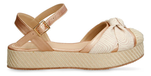 Sandalias Oro Rosa Bata Hilaria Mujer