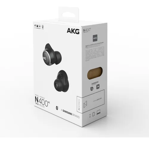 Audifonos Inalambricos Samsung Akg N400 Cancelacion Ruido Color Negro