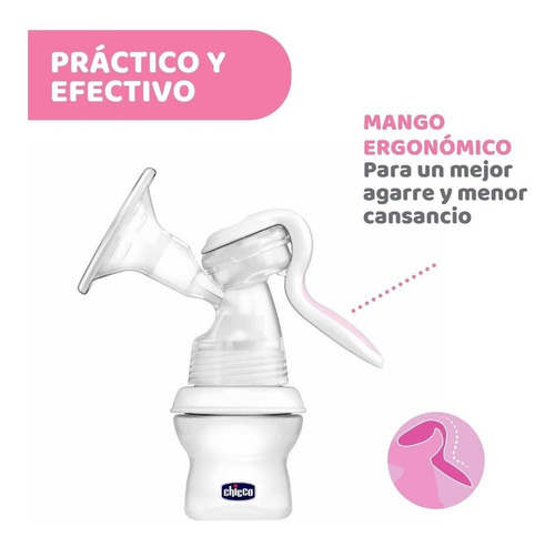 Imagen 3 de 8 de Sacaleche Manual Chicco Natural Feeling Oferta + Regalo