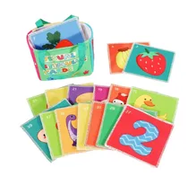 Comprar Tarjetas De Aprendizaje Sensorial De Tela Para Bebes -978
