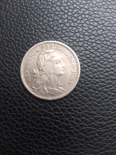 50 Centavos Escudo 1944 Portugal Soberba Código Jb0010