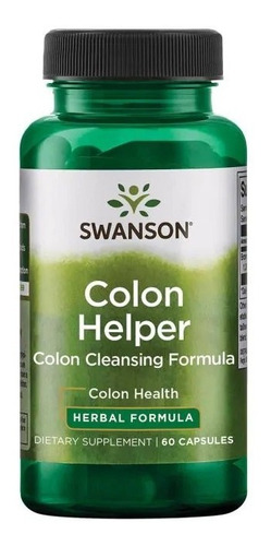 Swanson Colon Helper 60 Caps Sabor Sin Sabor