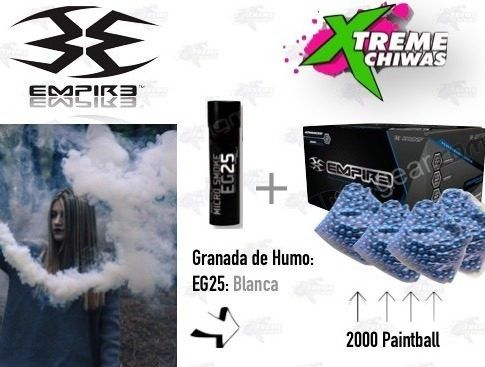 Caja 2000 Pintura Gotcha Empire Granada Humo Eg25 Blanca P