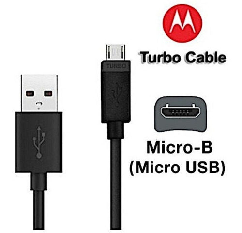 Cable Cargador Turbo Micro Usb Micro V8 Para Motorola