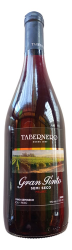 Vino De La Bodega Tabernero Gran Tinto Semi Seco 750ml