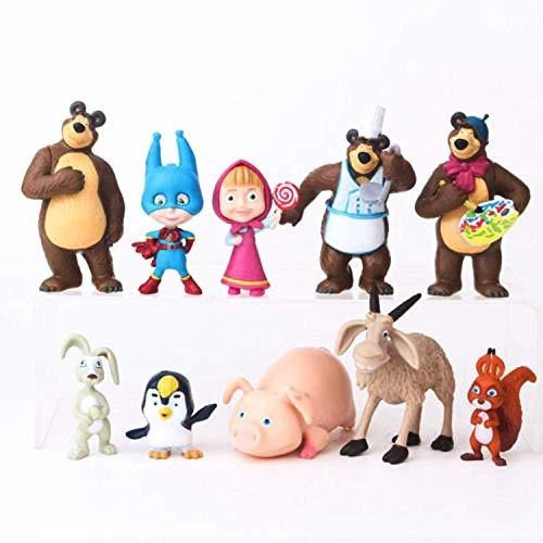 Royaltoys Masha Y El Oso Playset 10 Piezas Figuras Muñeca J