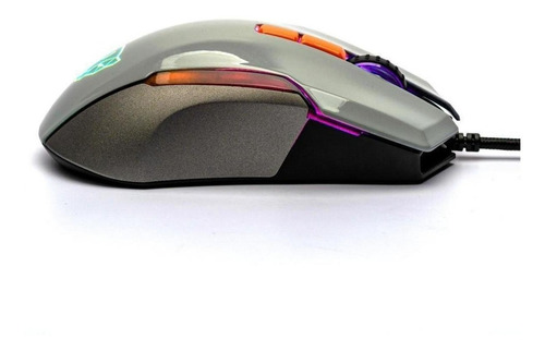 Imagen 5 de 7 de Mouse Gamer Motospeed V90 Grey Rgb Pc Ps4