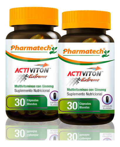 Multivitaminico Y Minerales Pharmatech 100mg 30 Caps Pack X2