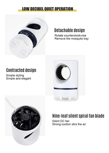 Usb Elétrico Led Mosquito Assassino Lâmpada Inteligente Op