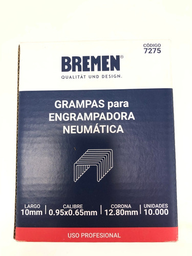 Imagen 2 de 6 de Grampas 12,8mmx 10mm X 10.000 Unid Bremen, Bta, Makita