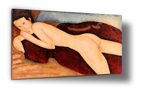 Cuadro Canvas Bastidor Modigliani Desnudo Femenino 65x100