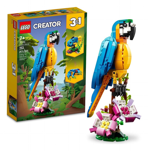 Juego De Construcción Lego Creator 3 En 1 Loro Exótico, T...