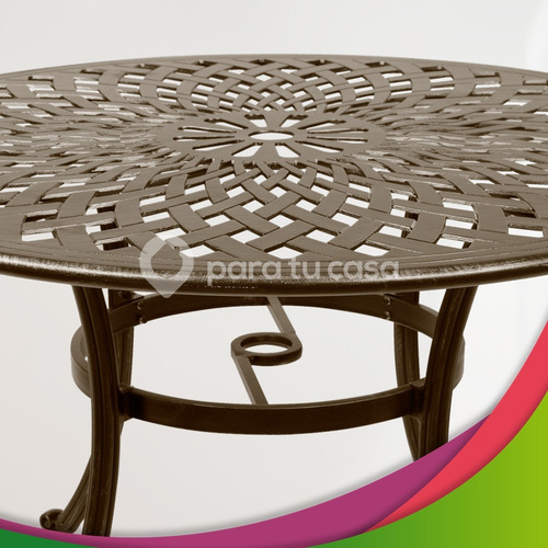 Imagen 2 de 10 de Juego Jardin 5 Piezas Fundicion Aluminio Super Calidad