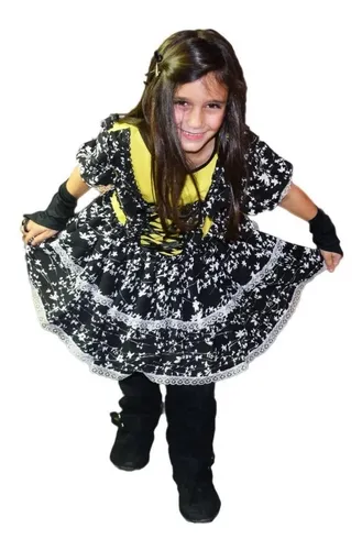Vestido de quadrilha store infantil de chita