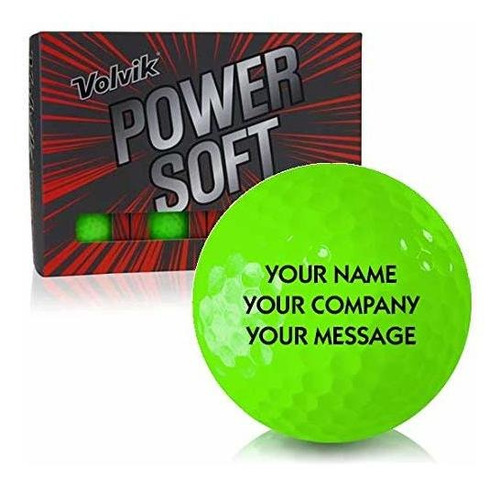 Power Pelota Golf Personalizada Color Verde