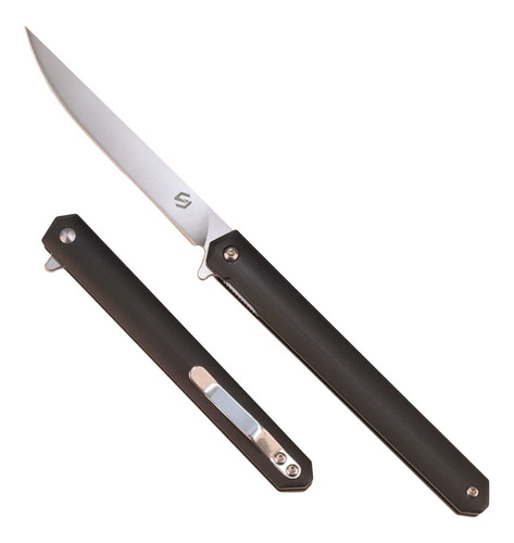 Cuchillo Plegable Acero D2 Mango G10 Negro