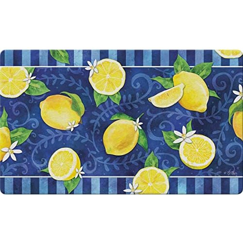 Tapete De Puerta De Verano Limones 800510, 18x30 Pulgad...