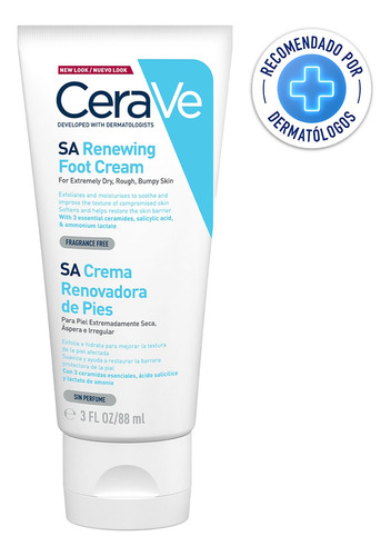 Crema Renovadora Cerave Hidratante Para Pies - 88 Ml