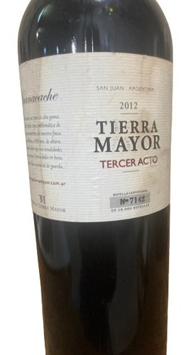 Vino Tierra Mayor Tercer Acto M. Rolland 2012