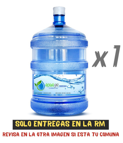 Bidon De Agua Purificada 20 Lts Venta Solo Rm