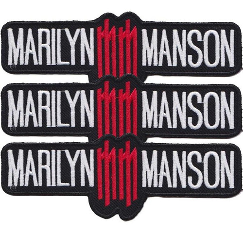 Parche Para Playeras, Mxpka-003, 3 Parches, Marilyn Manson,