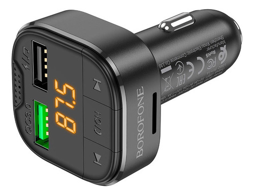 Transmisor Bluetooth Cargador Auto Borofone Bc43