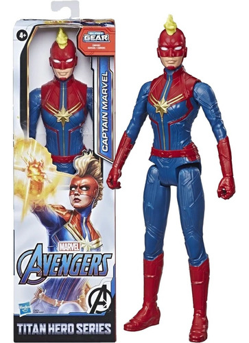 Boneca Capitã Marvel 30cm Avengers Articulada - Hasbro