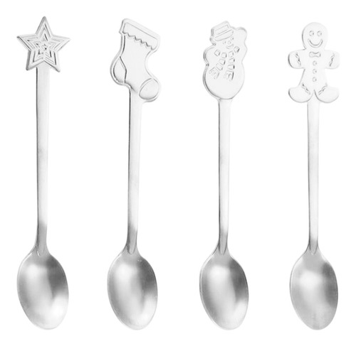 2 Paquete De 2-6 4x Cucharaditas De Postre Juego De 2 Piezas