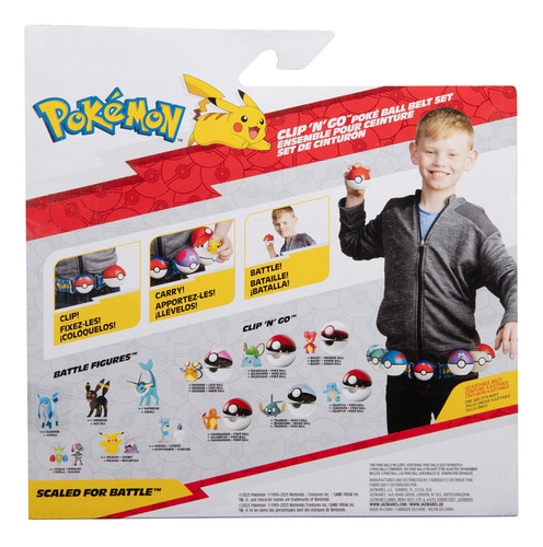 Juego De Cinturones Toy Pokemon Clip N Go Con Figura De Char