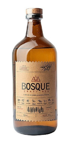 Imagen 1 de 7 de Gin Bosque Craft Botella 500ml
