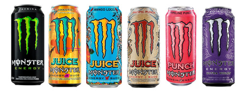 Energético Monster Six Mix 473ml 6 Unidades Sabores Kit 2