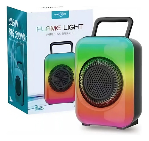 Parlante Bluetooth Con Panel Led Rgb Recargable Gts-1867