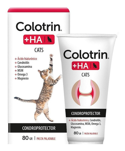Colotrin + Ha Cats 80 Grs, Pasta Regenerador Osteoarticular