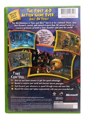 Blinx The Time Sweeper Xbox Clásico (Reacondicionado)