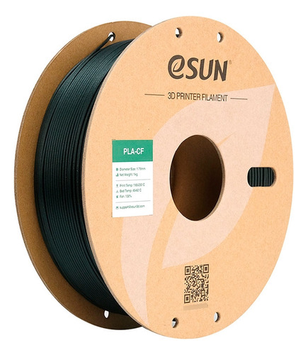 Filamento Esun Epla Cf Green - Pla Com Fibra De Carbono Cor Verde