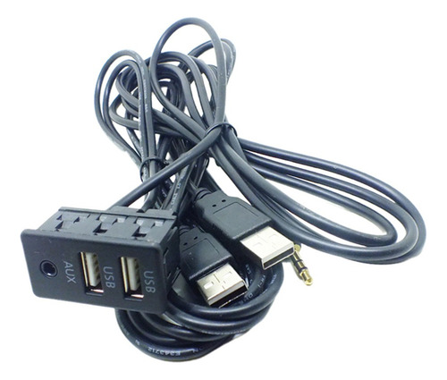 Adaptador Toma De Extensión + 2 Puertos Usb Vehículos De