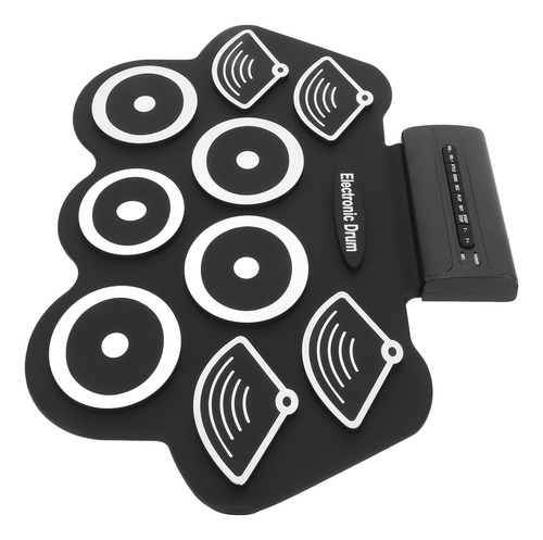 Set Electrónico Roll Up Practice Pad Midi Kit Para Caja De R
