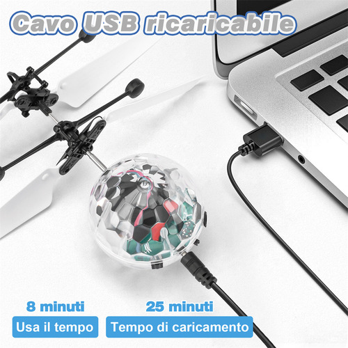 Betheaces Flying Toy Ball Inducción Infrarroja Rc Flying Toy Color Validar descripción