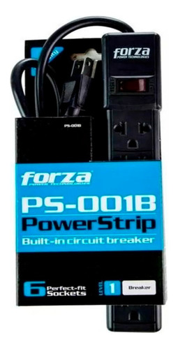 Regleta Forza 110v/220v  6 Salidas    