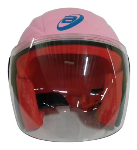 Casco Niña 3/4 Rosa Para Motocicleta Moto