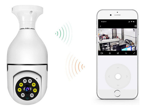 Cámara Ip Inteligente, Lámpara Panorámica, Wifi Y Espía